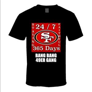 BANG BANG 49ER GANG BLACK TSHIRT NEW